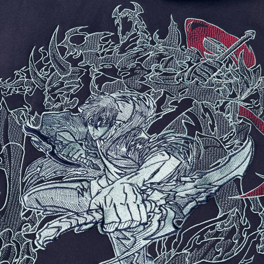 ARISE SUNG JIN WOO EMBROIDERED HOODIE