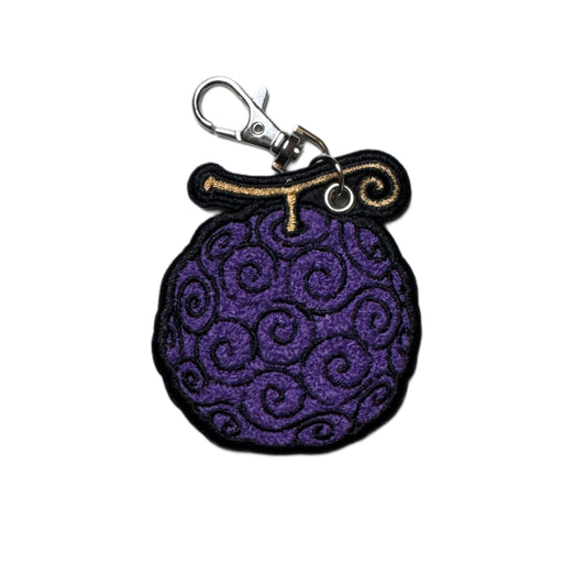GOMU GOMU NO MI EMBROIDERED KEYCHAIN