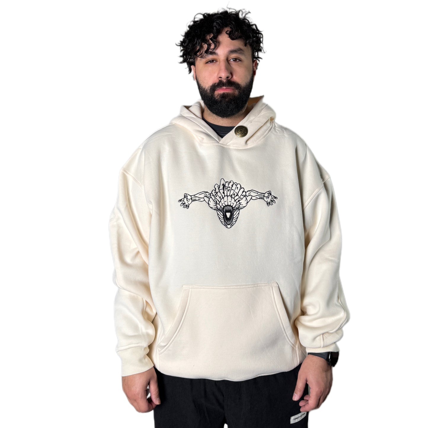 OKKUTSU YUTA EMBROIDERED HOODIE