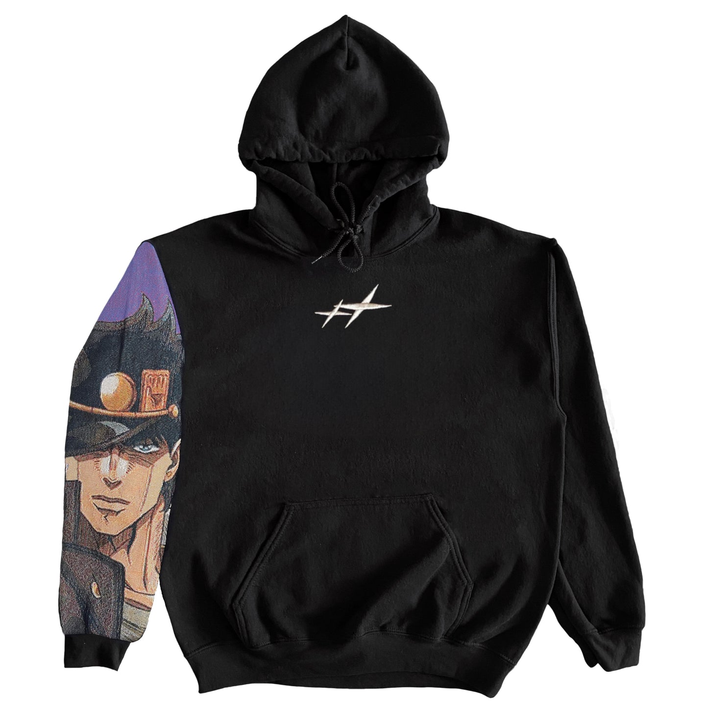 JOTARO WOVEN SLEEVE HOODIE