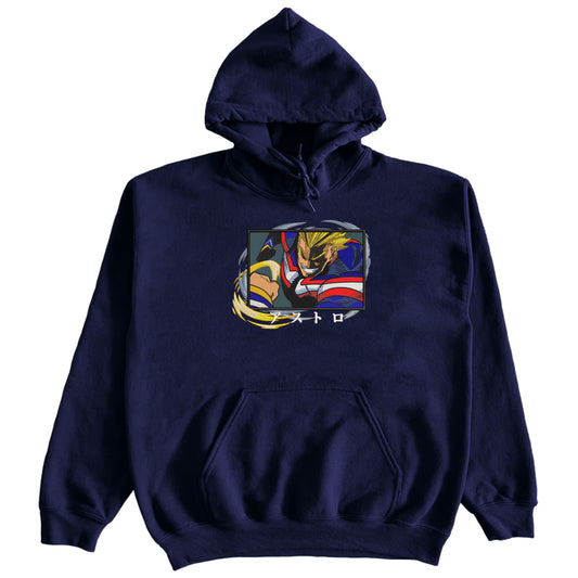 ALL MIGHT EMBROIDERY HOODIE